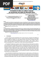 A inclusão do aluno na cultura corporal do movimento nas aulas de Educação Física