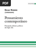 Moreno Oscar - Pensamiento Contemporaneo - Principales Debates Politicos Del Siglo XX