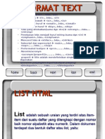 format text list dan link