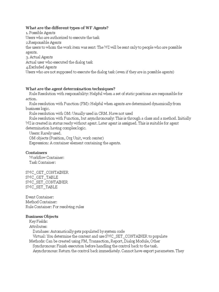 Sap workflow interview questions pdf method computer programming