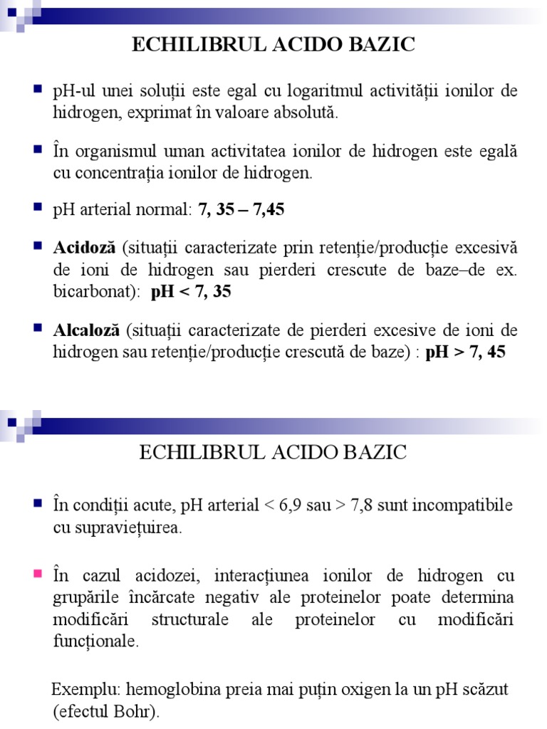Echilibrul Acido Bazic