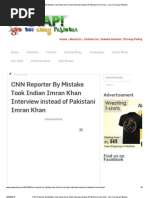 Download CNN Reporter by Mistake Took Indian Imran Khan Interview Instead of Pakistani Imran Khan - Geo Tau Aisay Pakistan by ark584 SN155064985 doc pdf