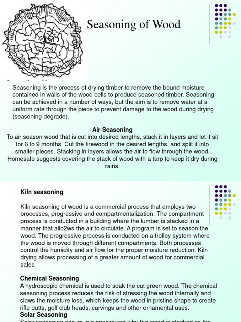 Seasoning of Timber | PDF | Lumber | Wood