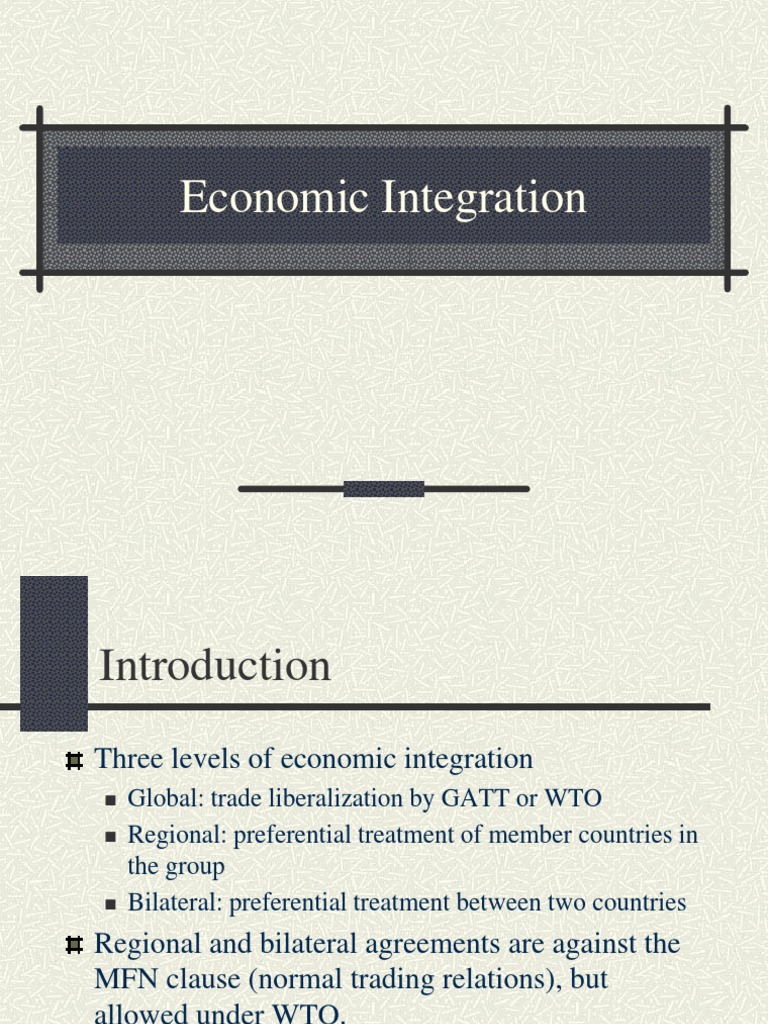 Economic Integration | PDF