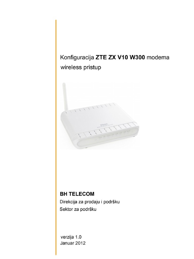 ZTE ZX V10 W300 Wireless | PDF