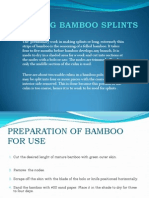 Making Bamboo Splints