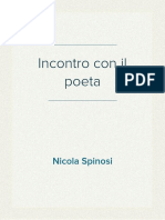 Nicola Spinosi - Incontro fortuito, ma serio, con il Poeta