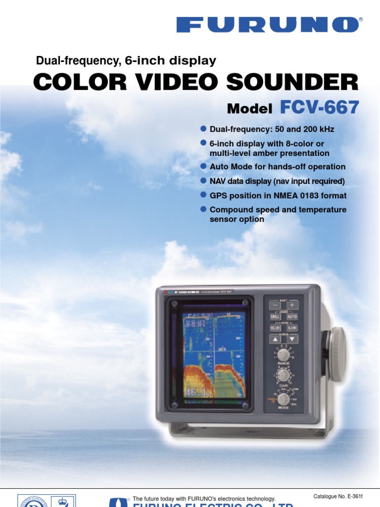 FURUNO FCV-667 Color Video Sounder | PDF | Sensor | Electrical Engineering