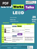 Programa LEaD Works & Talks Julho2013