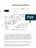 18152217 12V 600VA Inverter Project Using a Transformer Salvaged From UPS