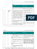 Response To Queries On Technical Specifications - July 2011