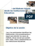 Atención Del Maltrato Infantil Desde Las Instituciones Educativas