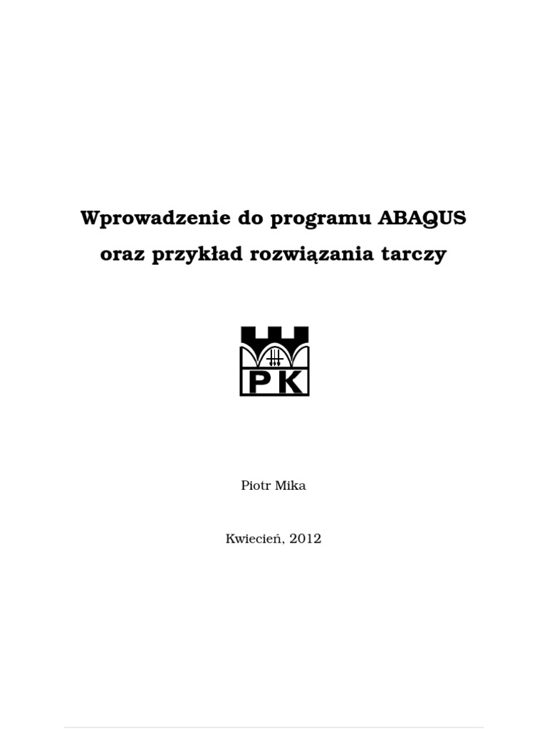 Manual Abaqus MK | PDF