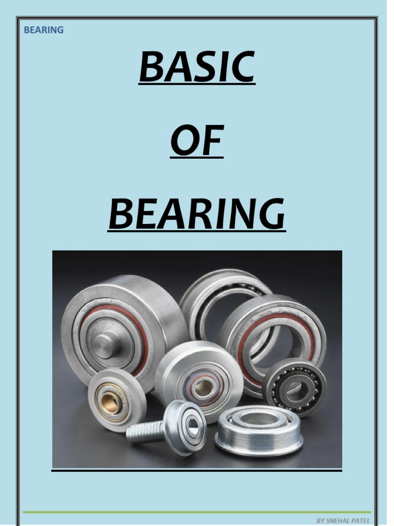 Basic of Bearing Bearing (Mechanical) Engineering Tolerance