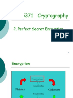 CIS 5371 Cryptography: 2. Perfect Secret Encryption