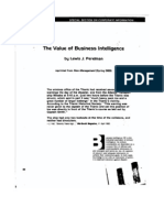 The Value of Business Intelligence (New Management, 1983)