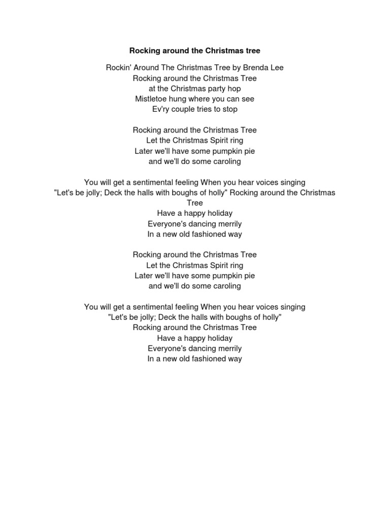 rocking around the christmas tree | pdf