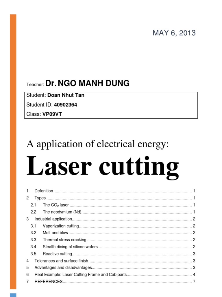 Laser Cutting Pdf Metalworking Applied And Interdisciplinary Physics
