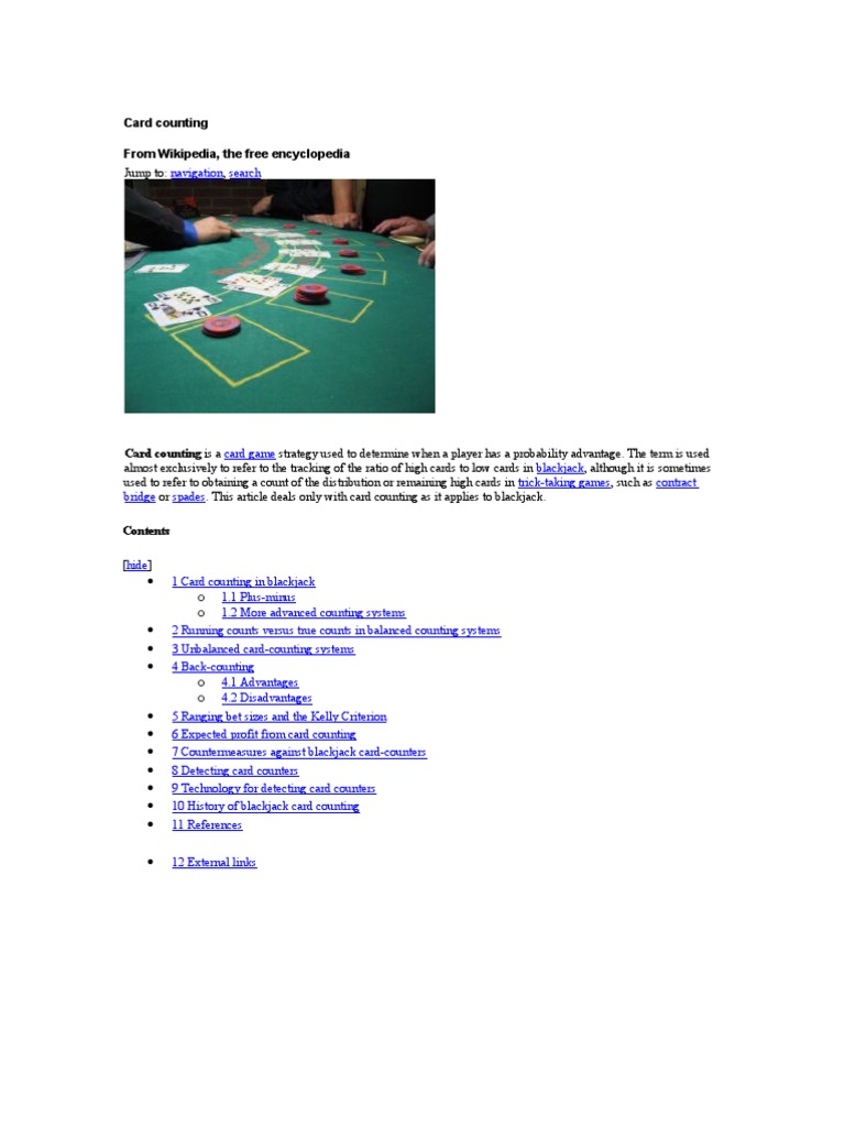 Card Counting | PDF | Card Counting | Gambling Games