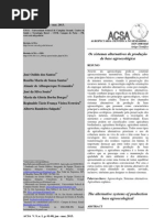 OS SISTEMAS ALTERNATIVOS DE PRODUÇÃO DE BASE AGROECOLÓGICA