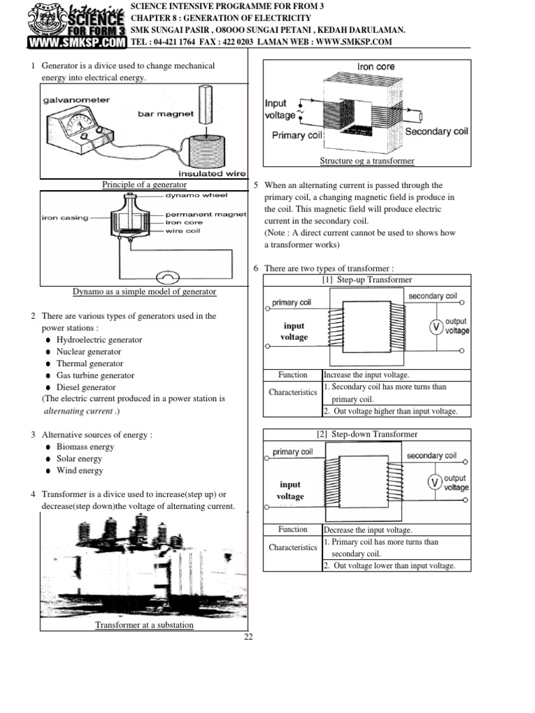 Electricity Generation and Safety Guide | PDF | Electric Power ...