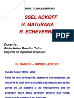 Ackoff, Maturana, Echeverria