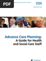 Principles of Advance Care Planning | PDF | End Of Life Care | Health Care