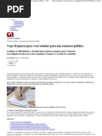 G1 - Veja 10 passos para você estudar para um concurso público - notícias em Concursos e Emprego