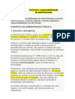 Controle e Responsabilização Da Administração