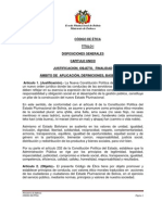 Codigo de Etica Del Ministerio de Defensa PDF