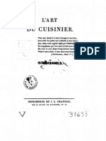 L'Art Du Cuisinier Par Antoine Beauvilliers, 1814 - Volume 1