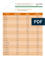 calendario cursos PROCADIST_2013