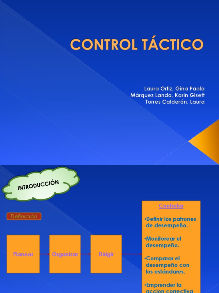 Control Tactico - Diapo Final | PDF | Planificación | Business