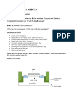 CMOS Fabrication and Device Characterization Report