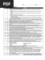 Word Lab Exam - Form A: Points Tasks