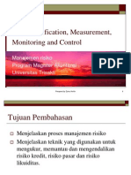 Risk Identification, Measurement, Monitoring and Control