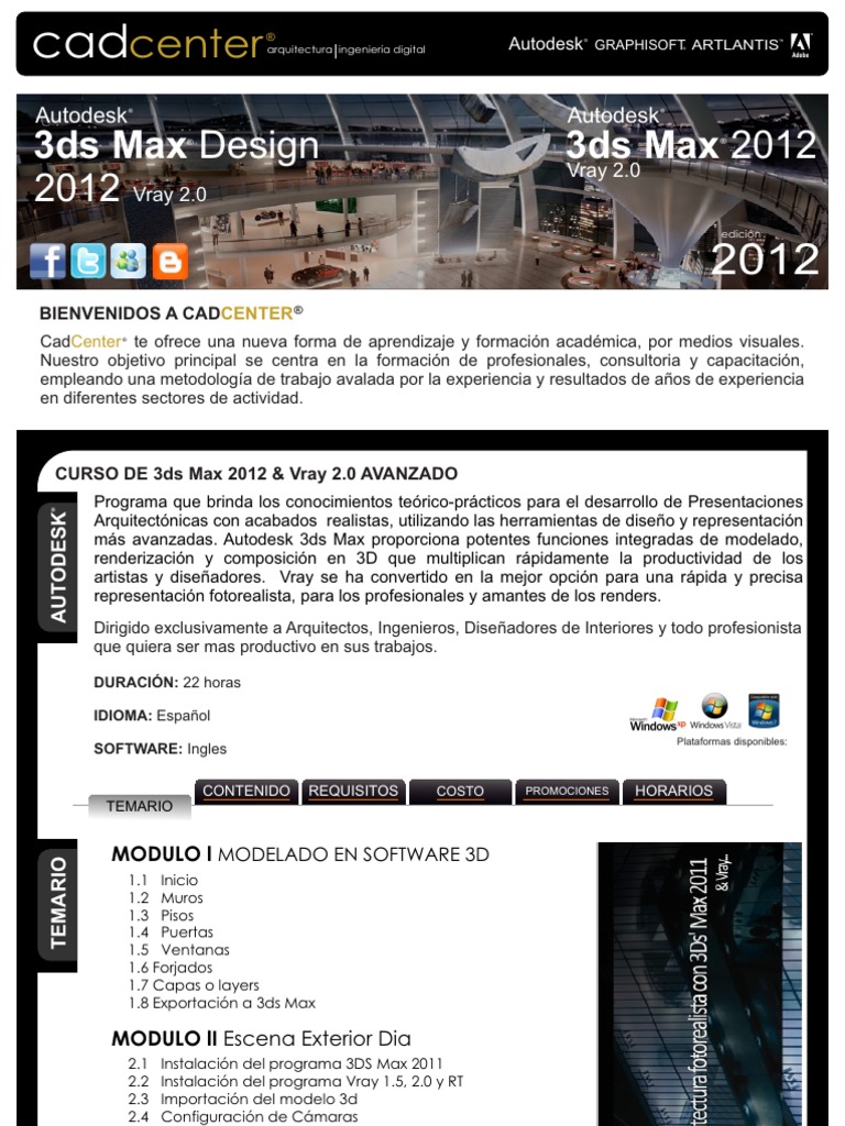 Curso 3ds Max Avanzado | PDF | Autodesk 3ds Max | Autodesk