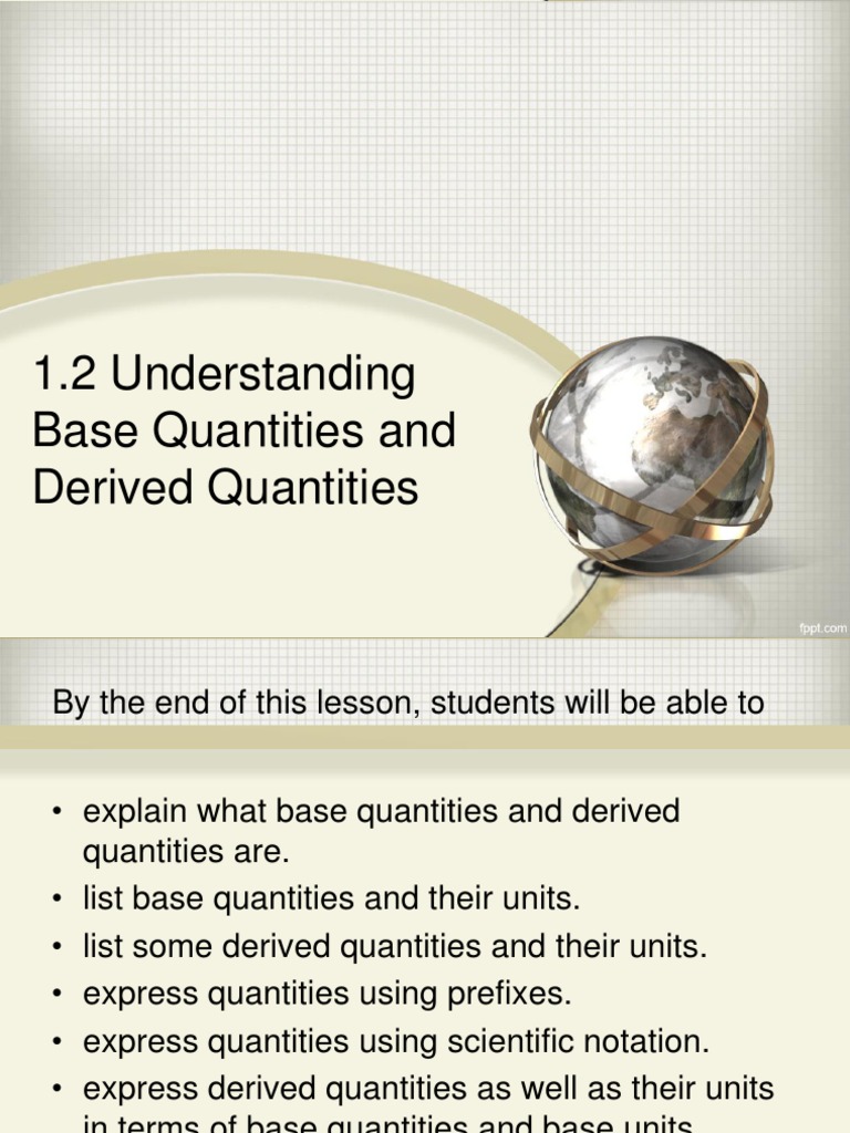 Base and Derived Quantities in Physics | PDF | Units Of Measurement ...