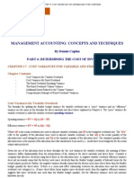 Chapter 17 - Cost Variances For Variable and Fixed Overhead