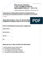 5to. Examen Del Curso Virtual de Proyectos de Inversion Pública