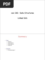 Csci 210: Data Structures Linked Lists