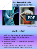 Implikasi Aktivitas Fisik Pada Penduduk Dengan Low Back Pain