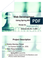 Web Development Using Spring MVC