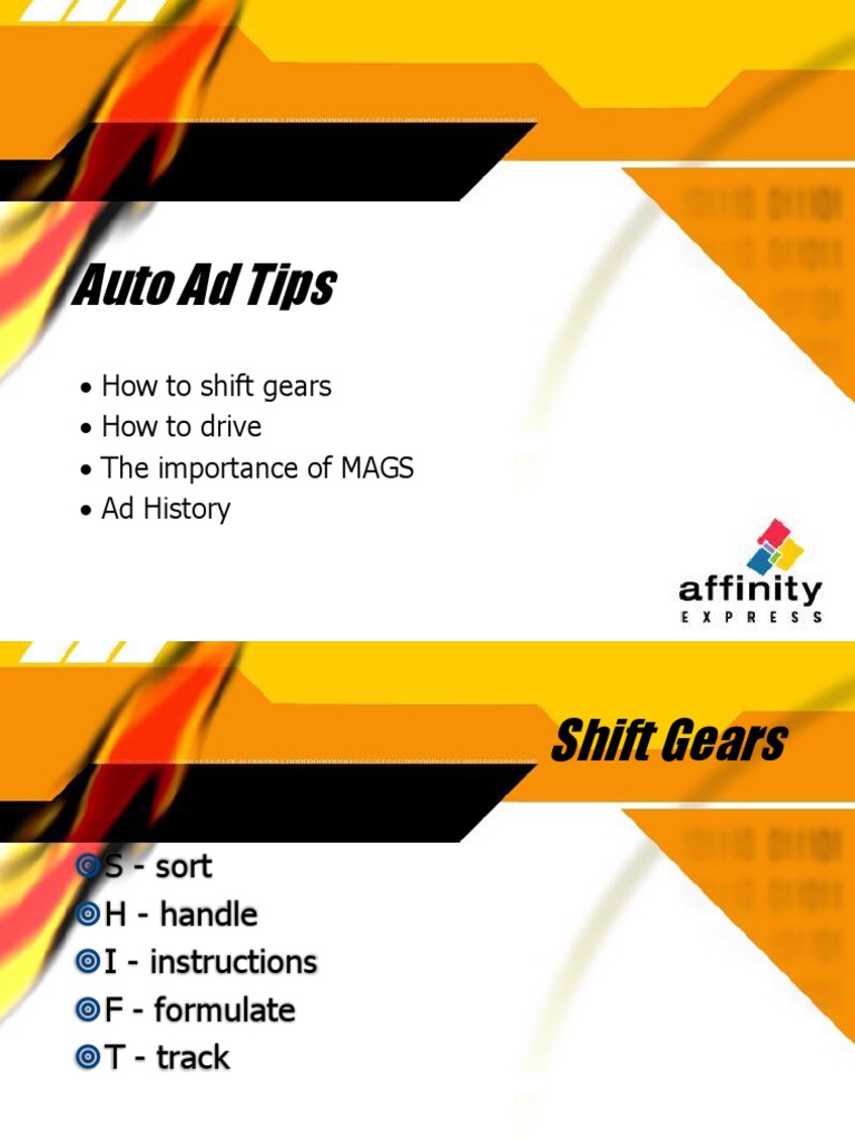 Auto Ad Tips: - How To Shift Gears - How To Drive - The Importance of ...