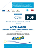 Asfaltator. Manual de calificare / recalificare