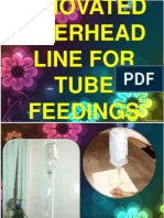Innovated overhead line for tube feedings