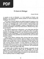 El Silencio de Heidegger