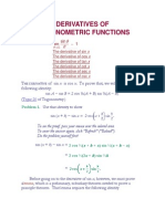1.Derivatives of Trigonometric Functions