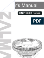 Cnps8900 Series: Amd Socket Fm2/Fm1/Am3+/Am3/Am2+/Am2 Cpu&Apus Intel Socket 1366/1156/1155/775 Cpus