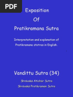 8 Explanation Pratikramana :VANDITTU SUTRA